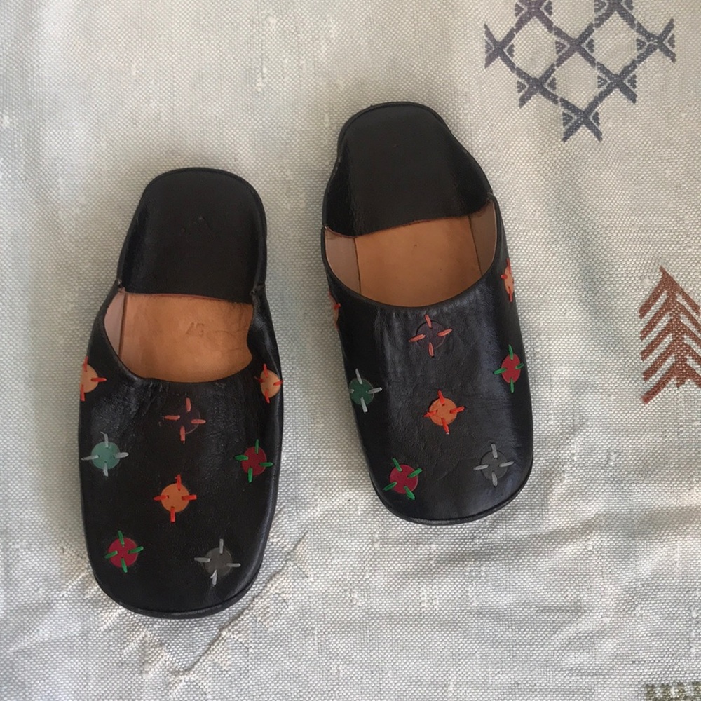 Moroccan Babouche Leather Slippers